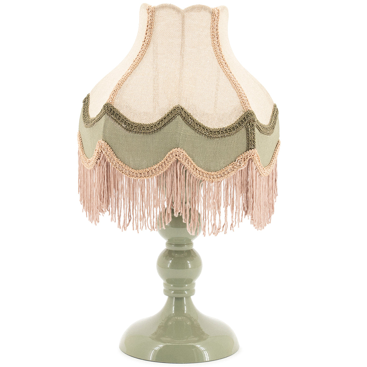 Fringaloo Green Table Lamp