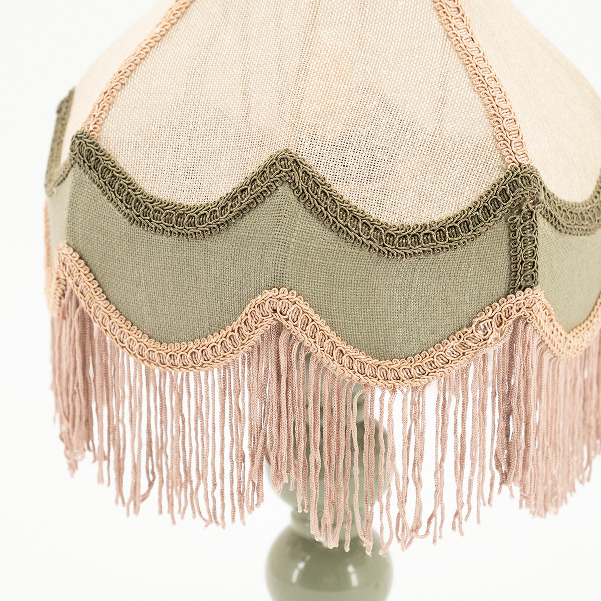Fringaloo Green Table Lamp