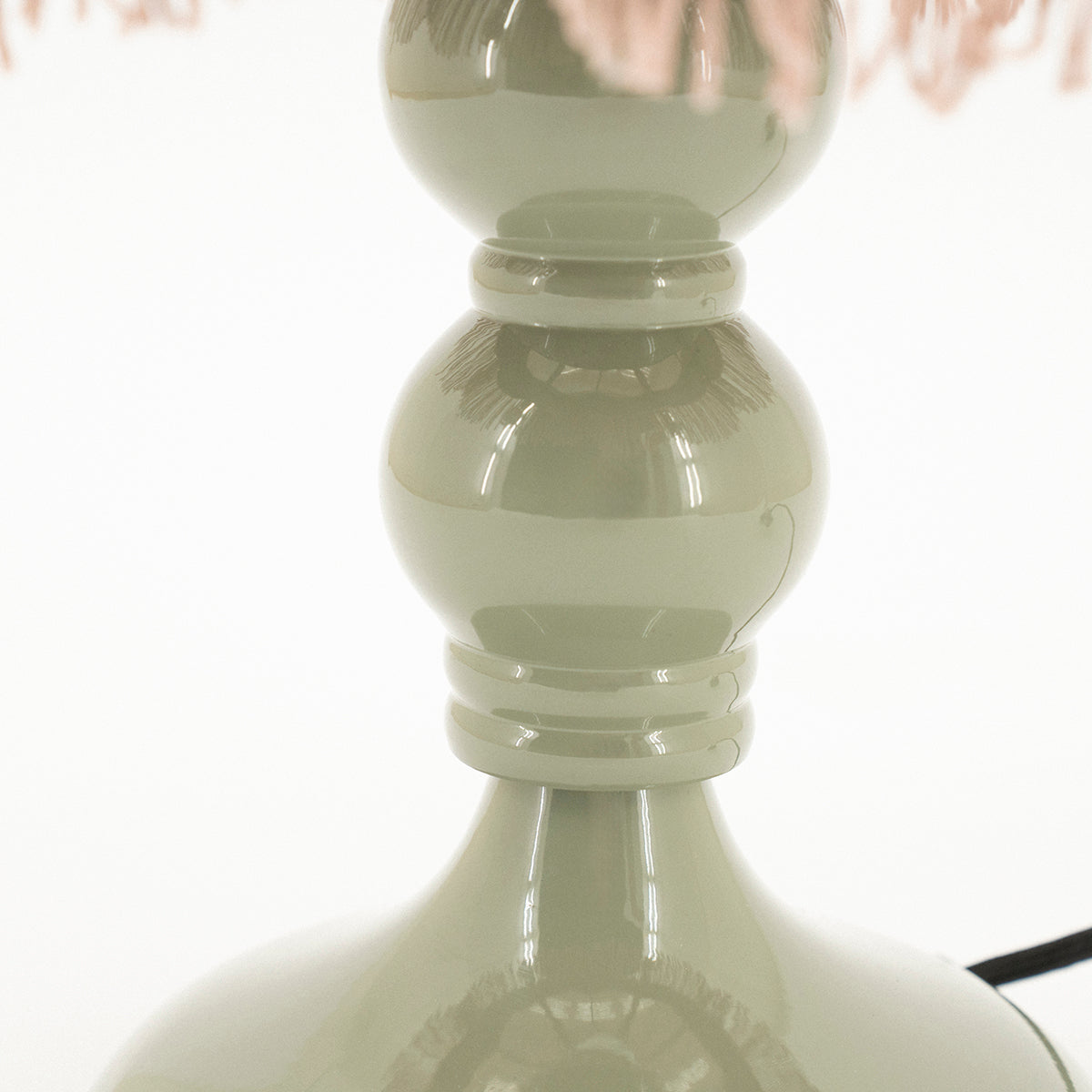 Fringaloo Green Table Lamp