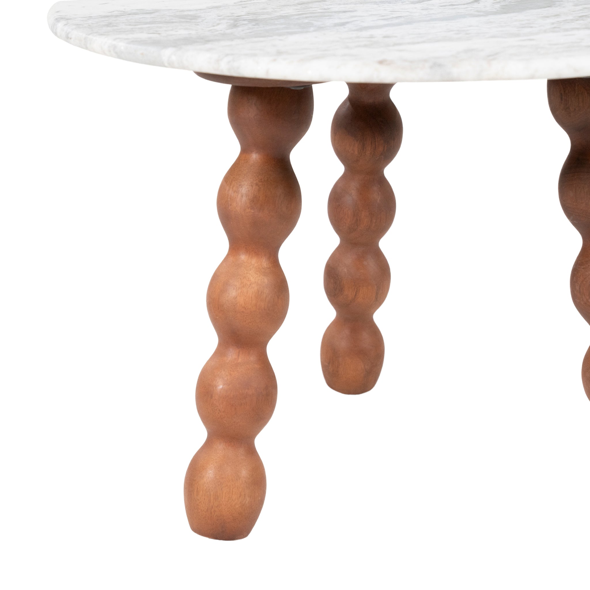 Nelo Marble/Mango Wood Coffee Table
