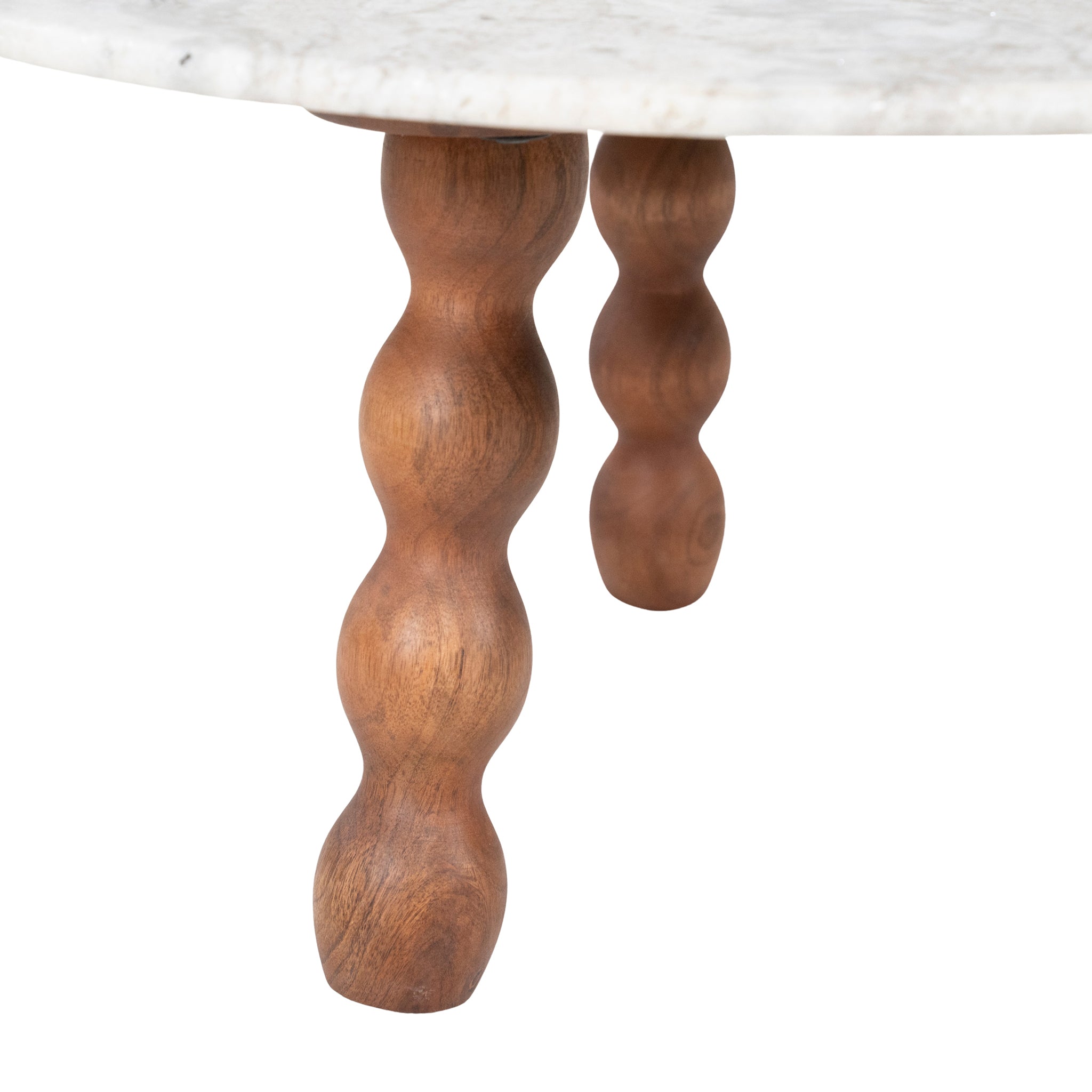 Nelo Marble/Mango Wood Coffee Table