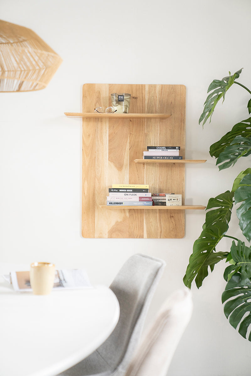 Seco Mango Wood Wall Shelf - WOO .Design