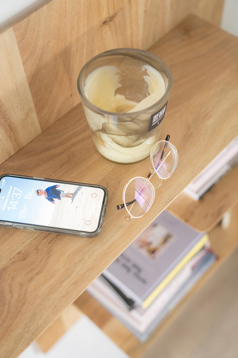 Seco Mango Wood Wall Shelf - WOO .Design