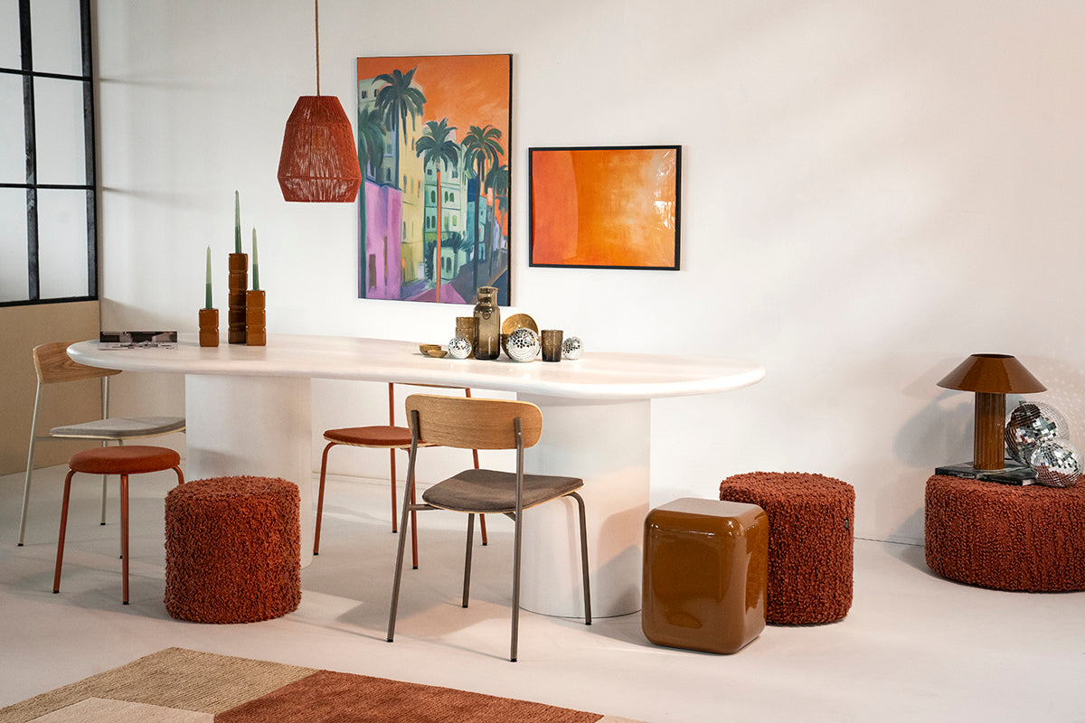 Seki White Dining Table - WOO .Design