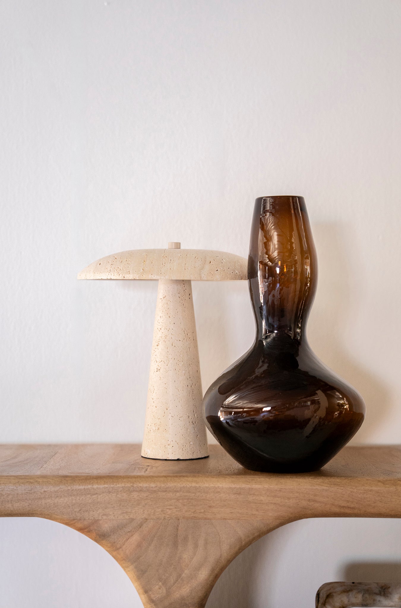 Trave Travertine Table Lamp