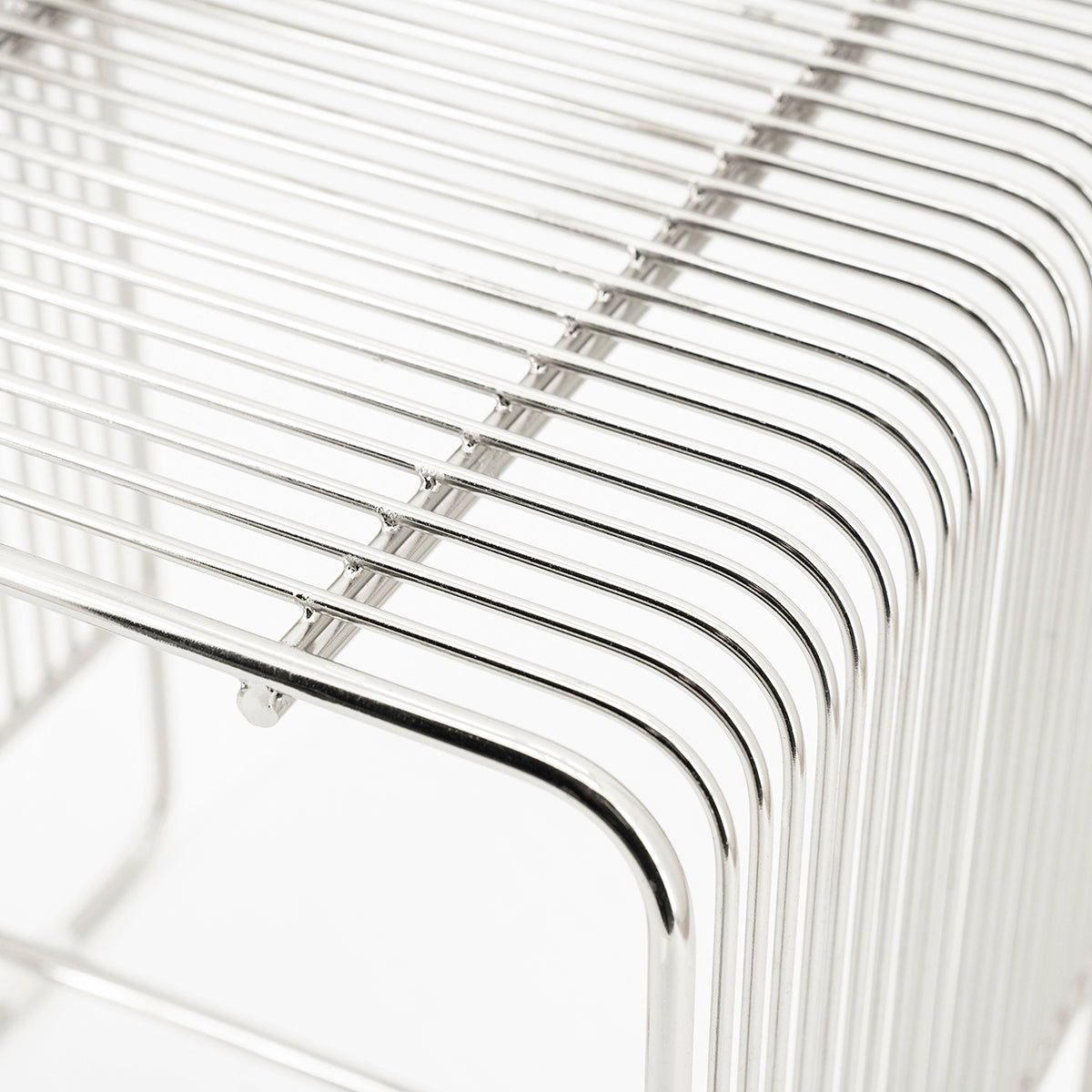 Wireworks Silver Stool