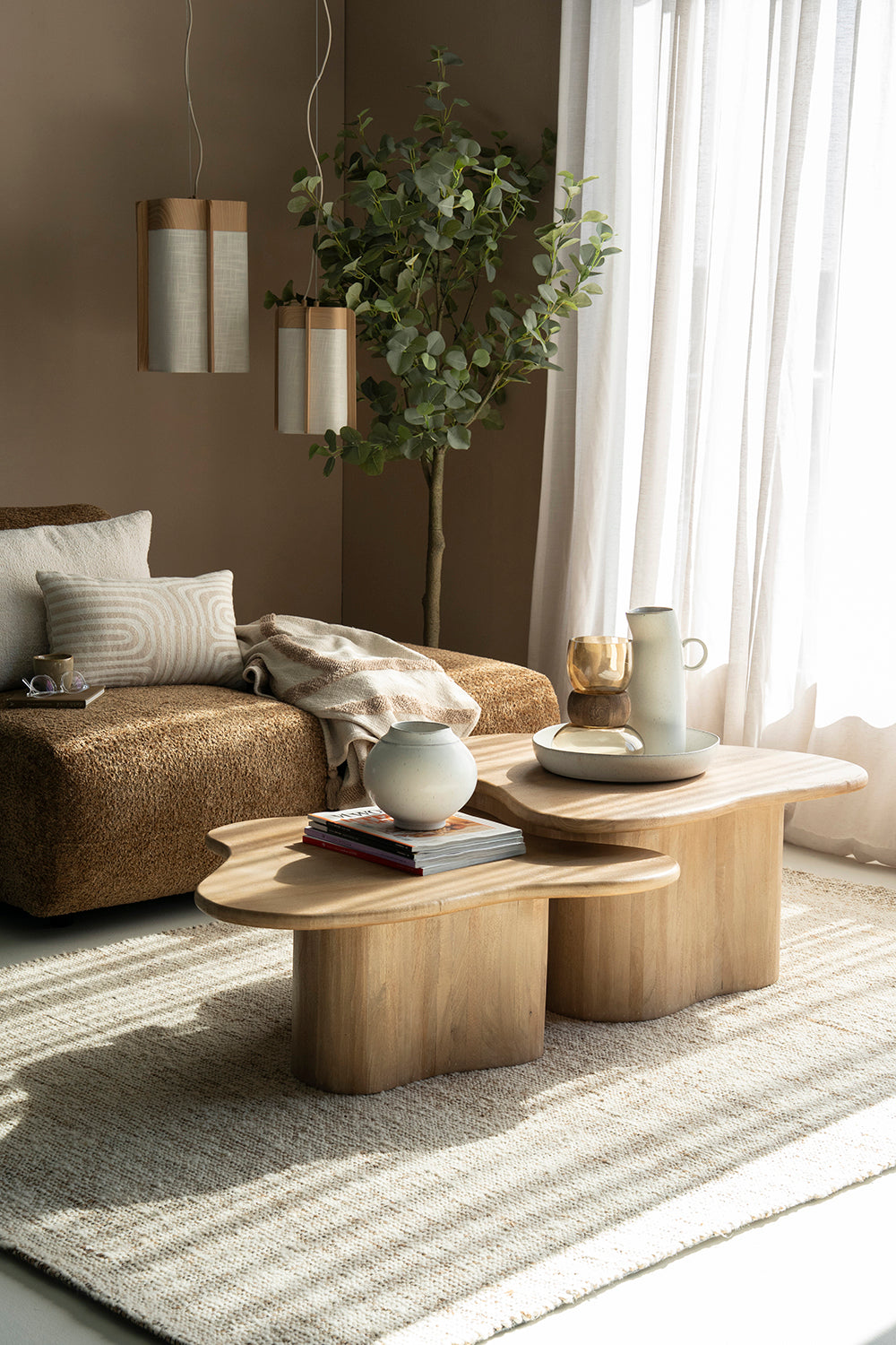 Fall Mango Wood Coffee Table (2/Set)