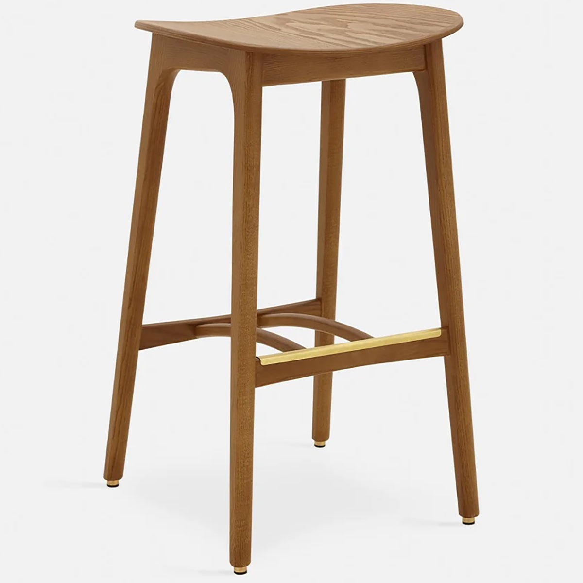 200-190 S/75 Timber Basic Mid-Century Design Barstool - WOO .Design