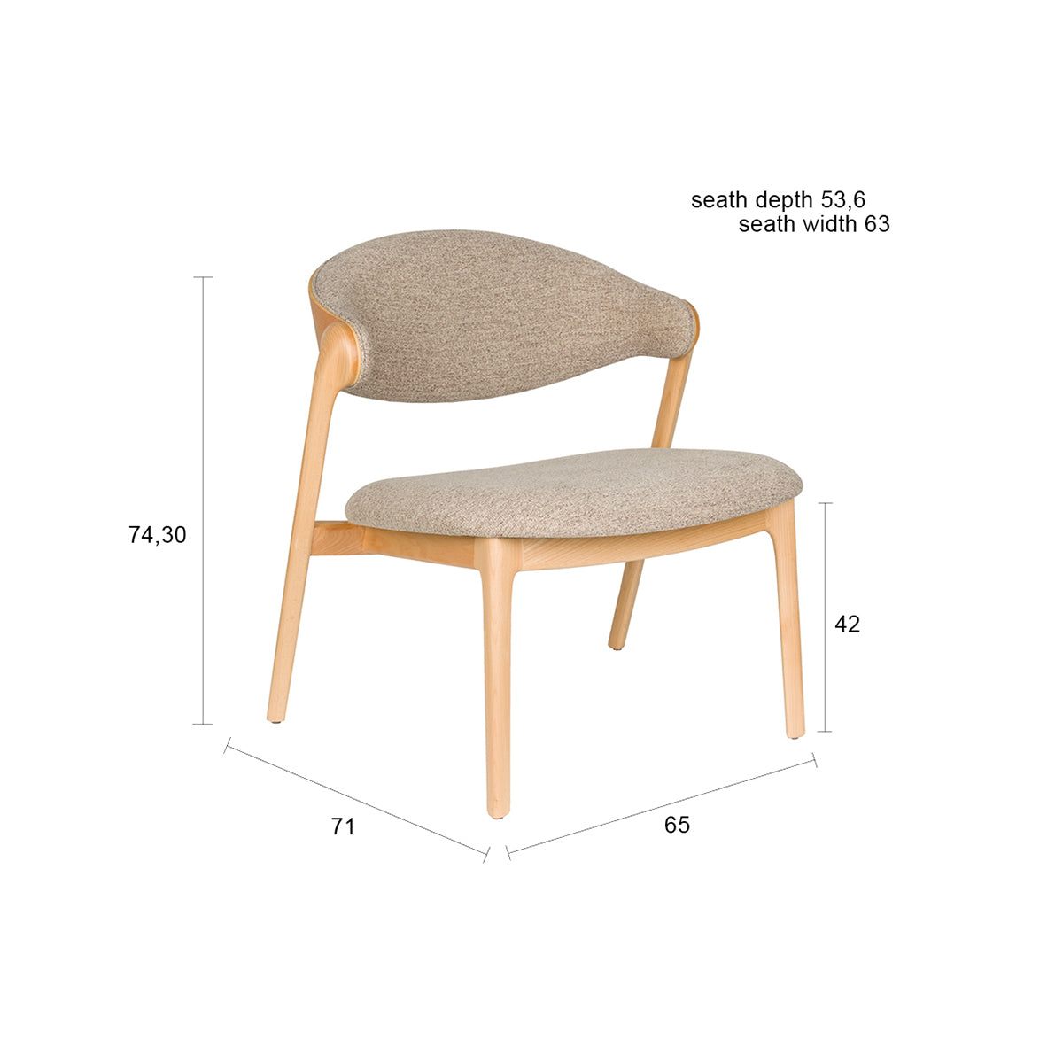 Babington Natural Lounge Chair