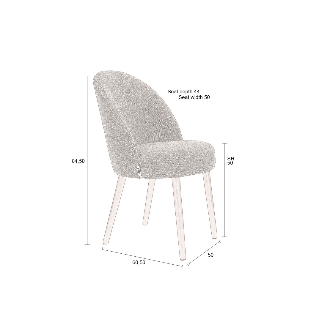 Barbara Boucle Chair (2/Set) - WOO .Design