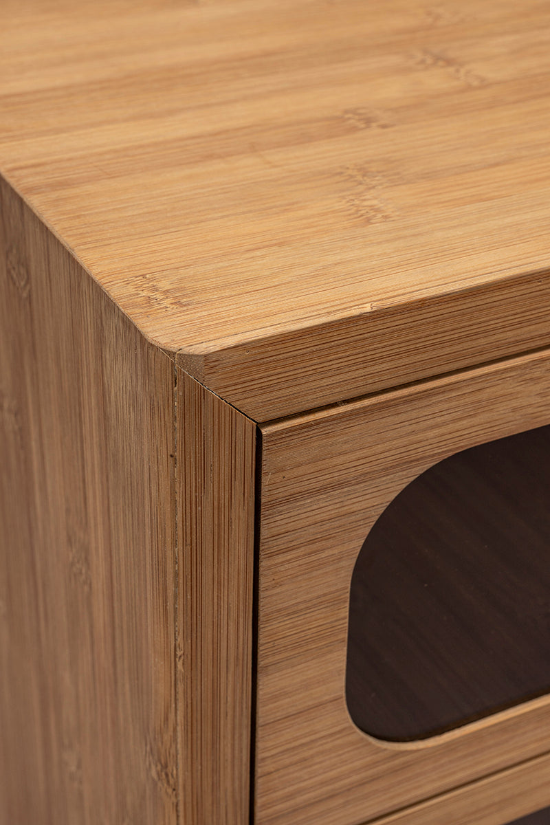 Caroun Bamboo Wood Nightstand - WOO .Design