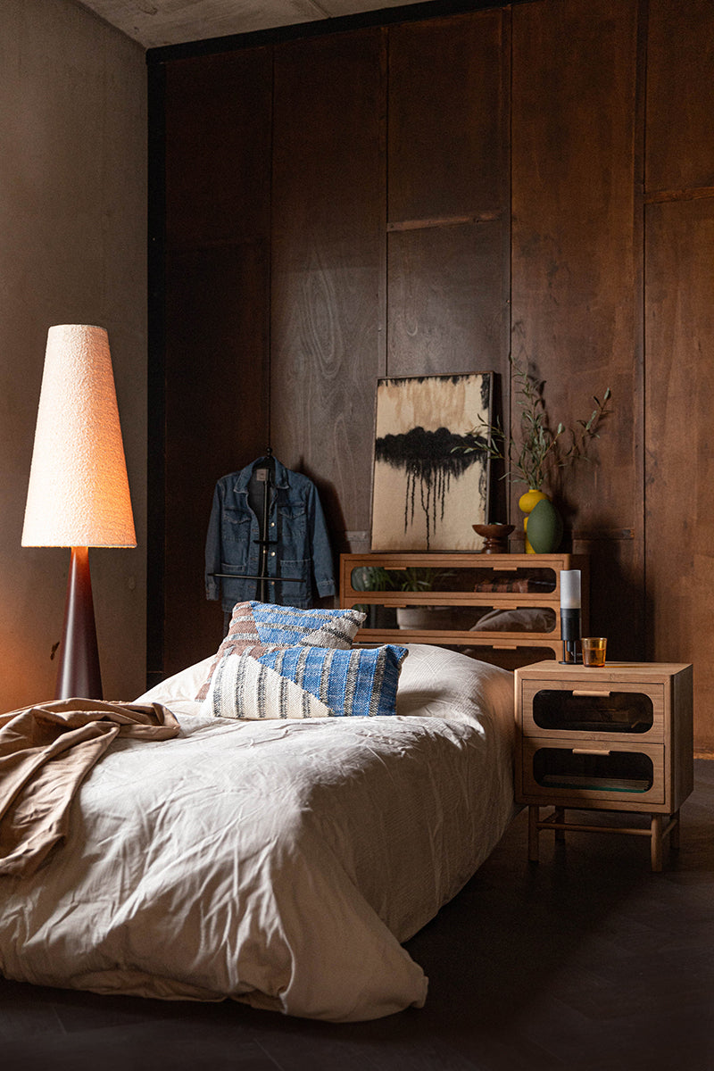 Caroun Bamboo Wood Nightstand - WOO .Design