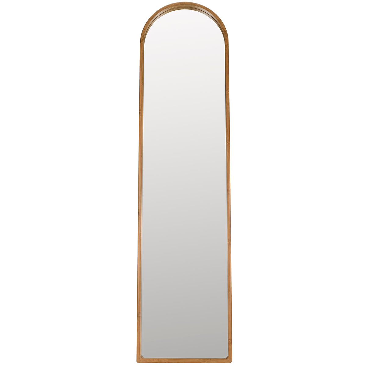 Caroun Bamboo Wood Stand Mirror