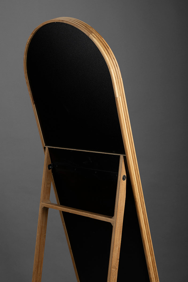 Caroun Bamboo Wood Stand Mirror - WOO .Design