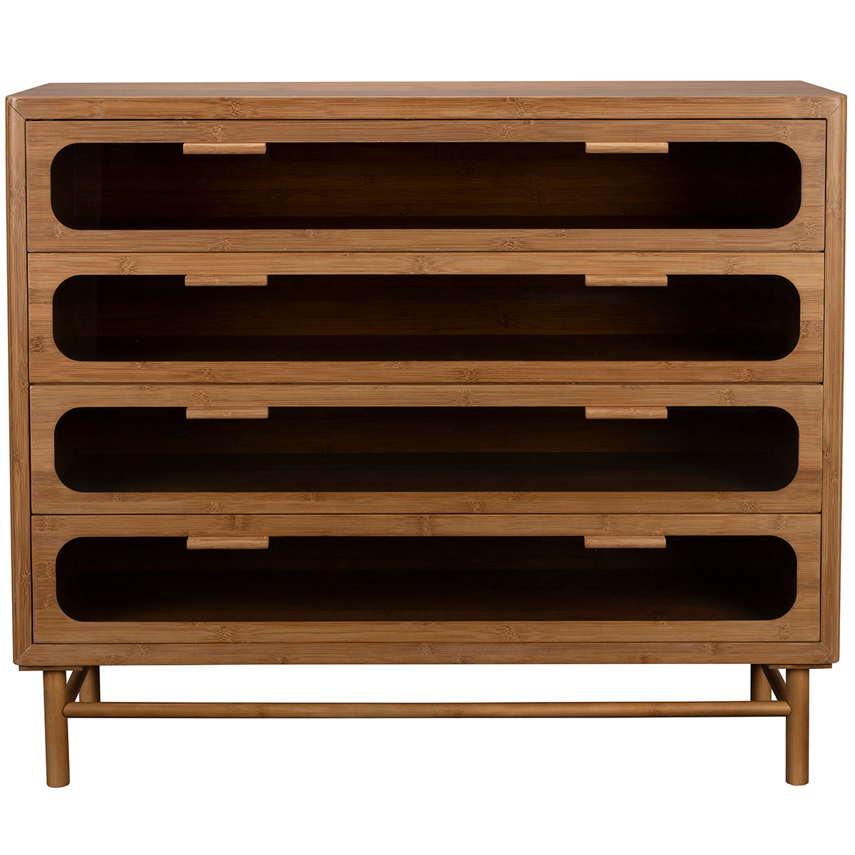 Caroun Bamboo Wood Wide Dresser