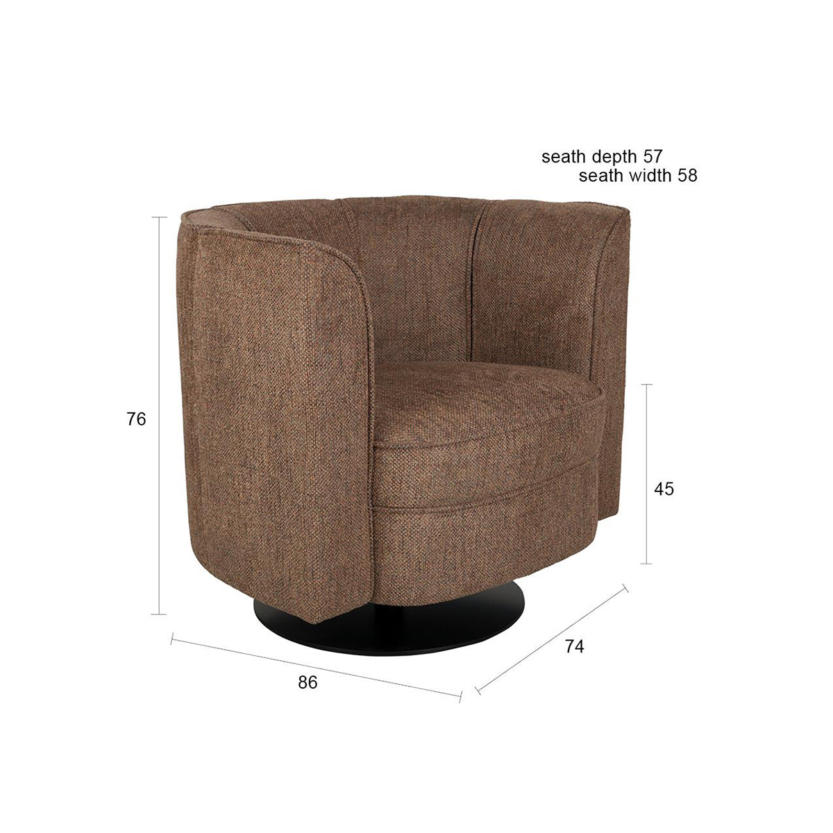 Flower Swivel Lounge Chair