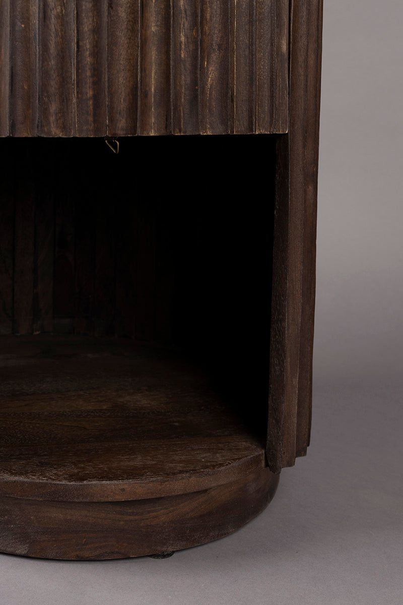 Marlow Mango Wood/Travertin Nightstand - WOO .Design