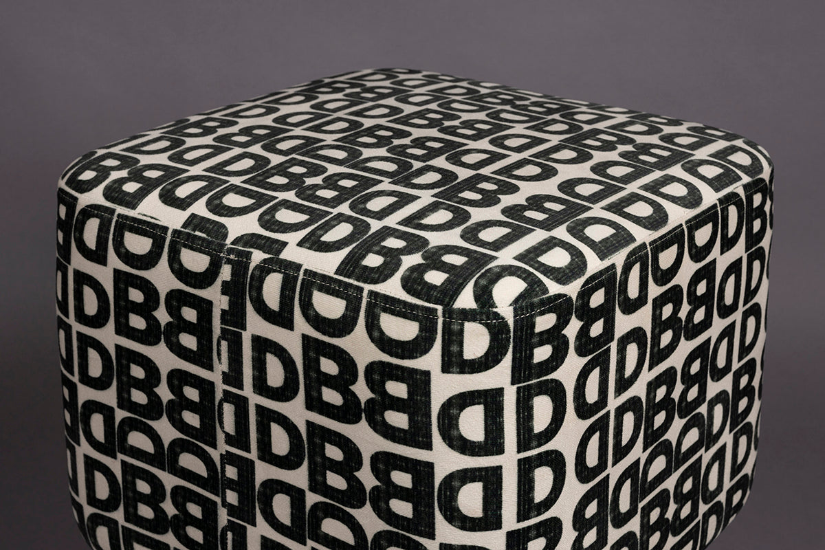 Monogram Mango Wood Stool - WOO .Design