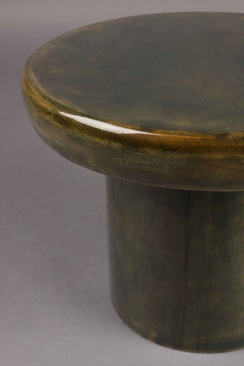 Mush Green Mango Wood Side Table