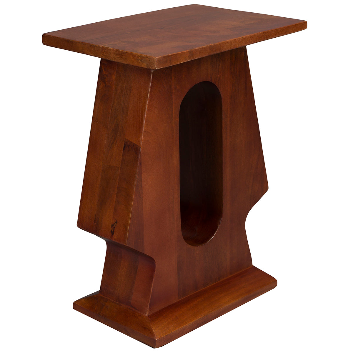 Pilaster Brown Mango Wood Side Table