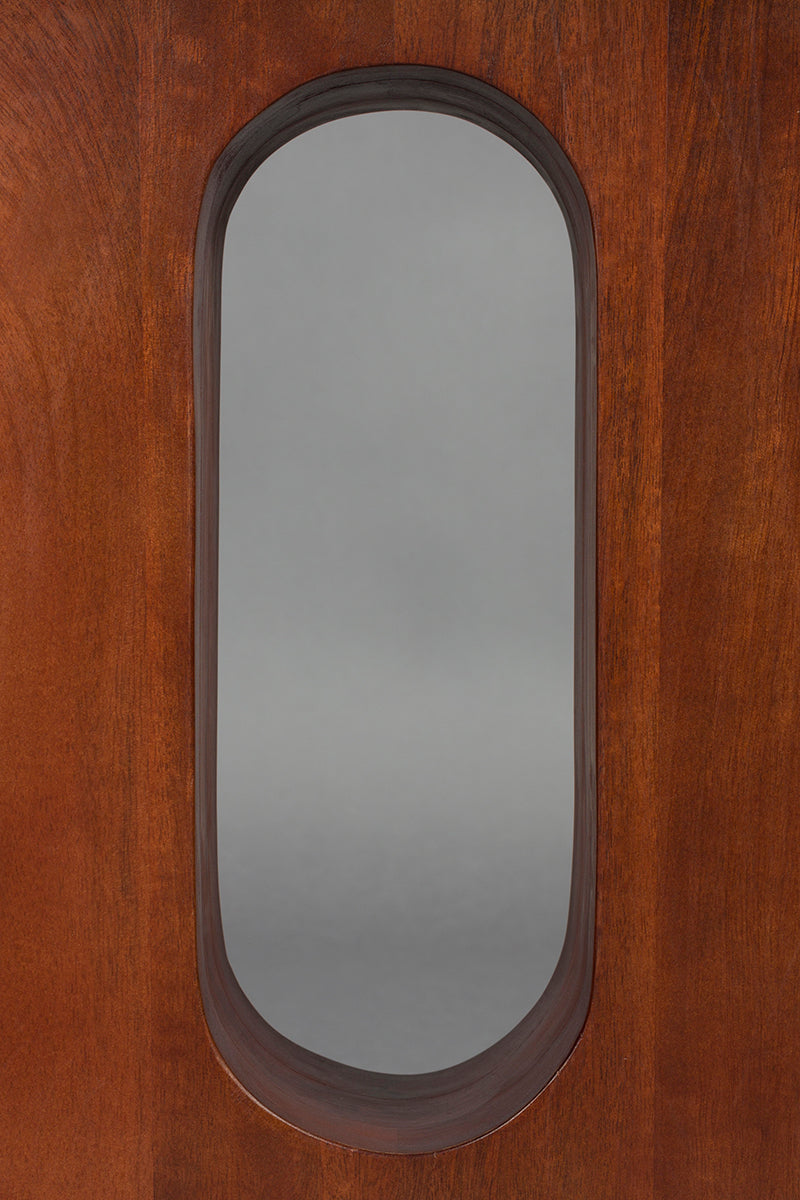 Pilaster Brown Mango Wood Side Table