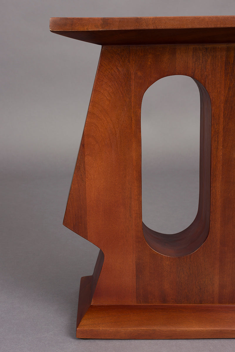 Pilaster Brown Mango Wood Side Table