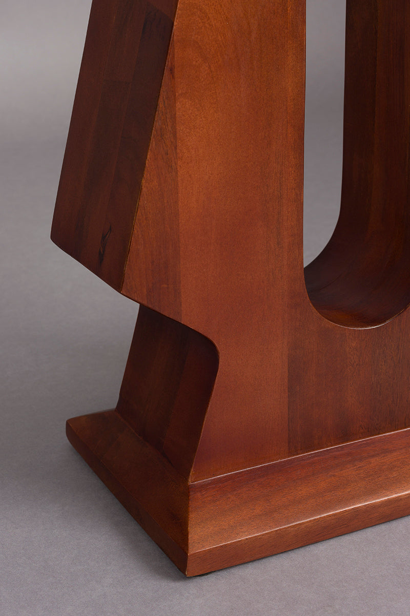 Pilaster Brown Mango Wood Side Table