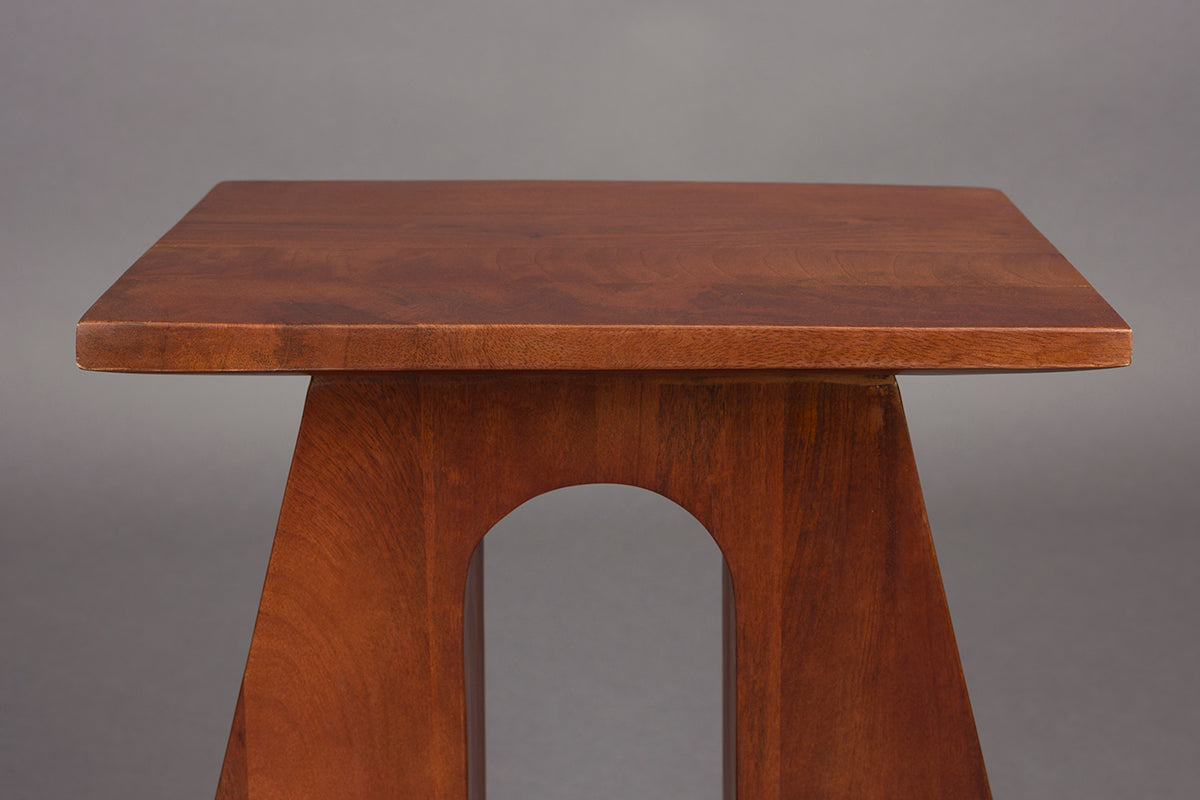 Pilaster Brown Mango Wood Side Table
