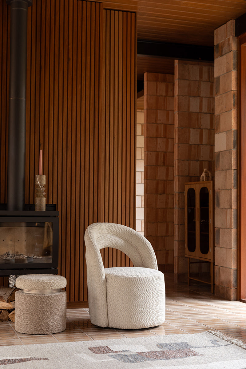 Seina Boucle Swivel Lounge Chair - WOO .Design