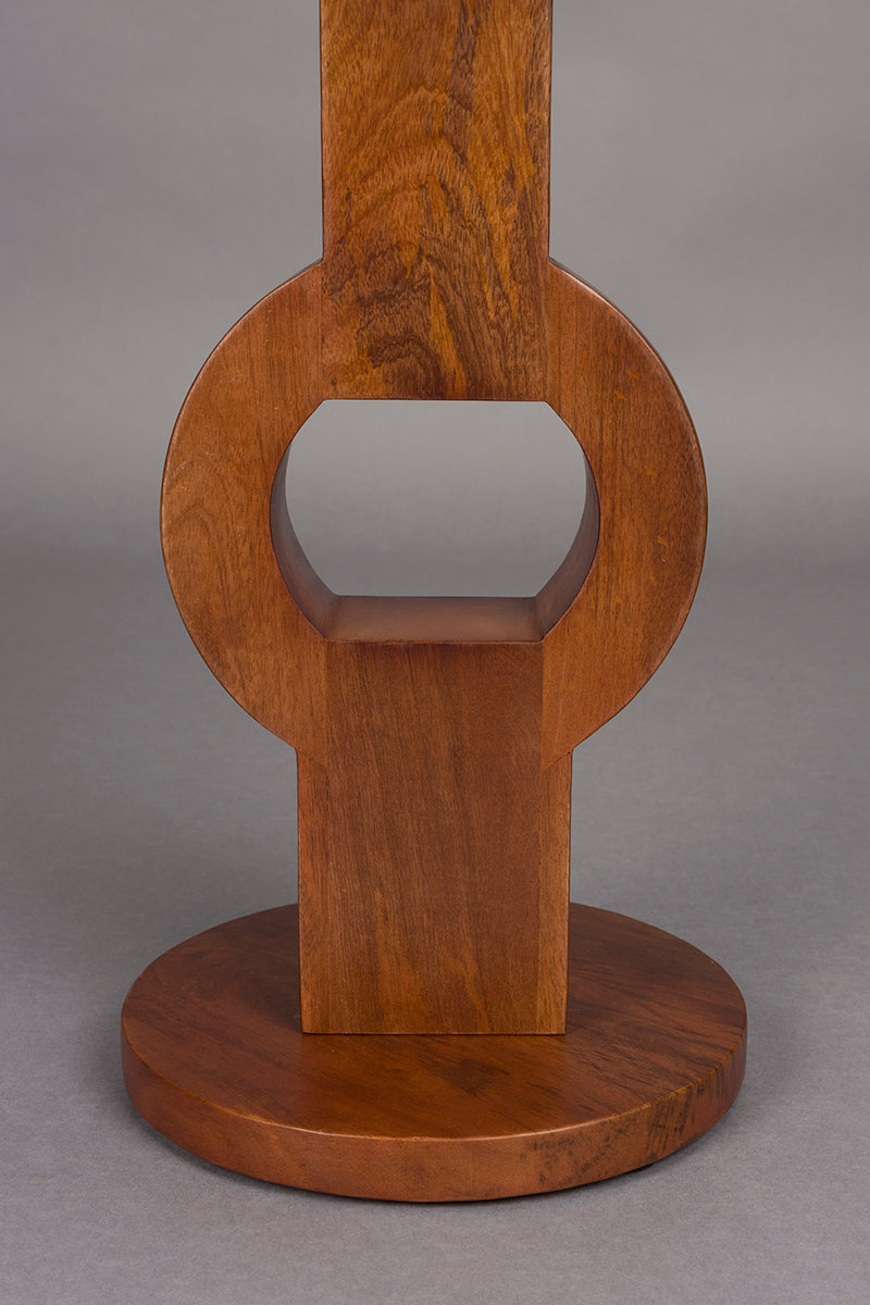 Tondo Brown Mango Wood Side Table