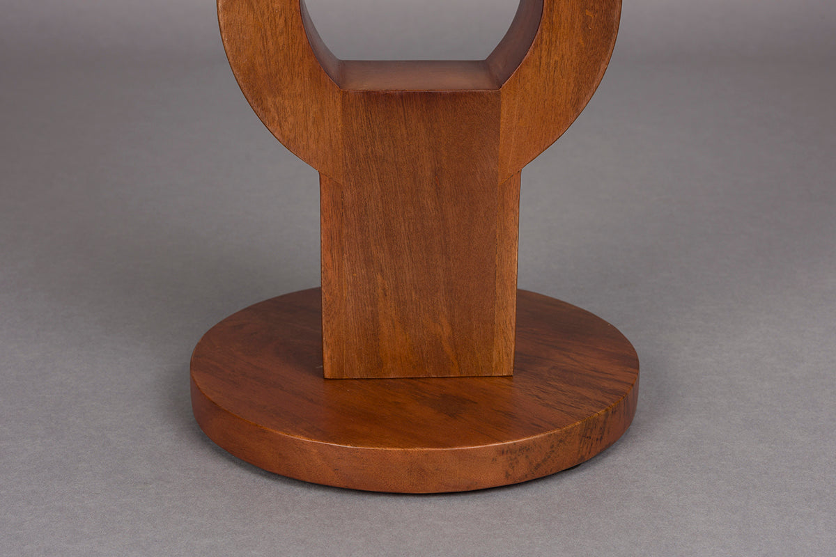 Tondo Brown Mango Wood Side Table