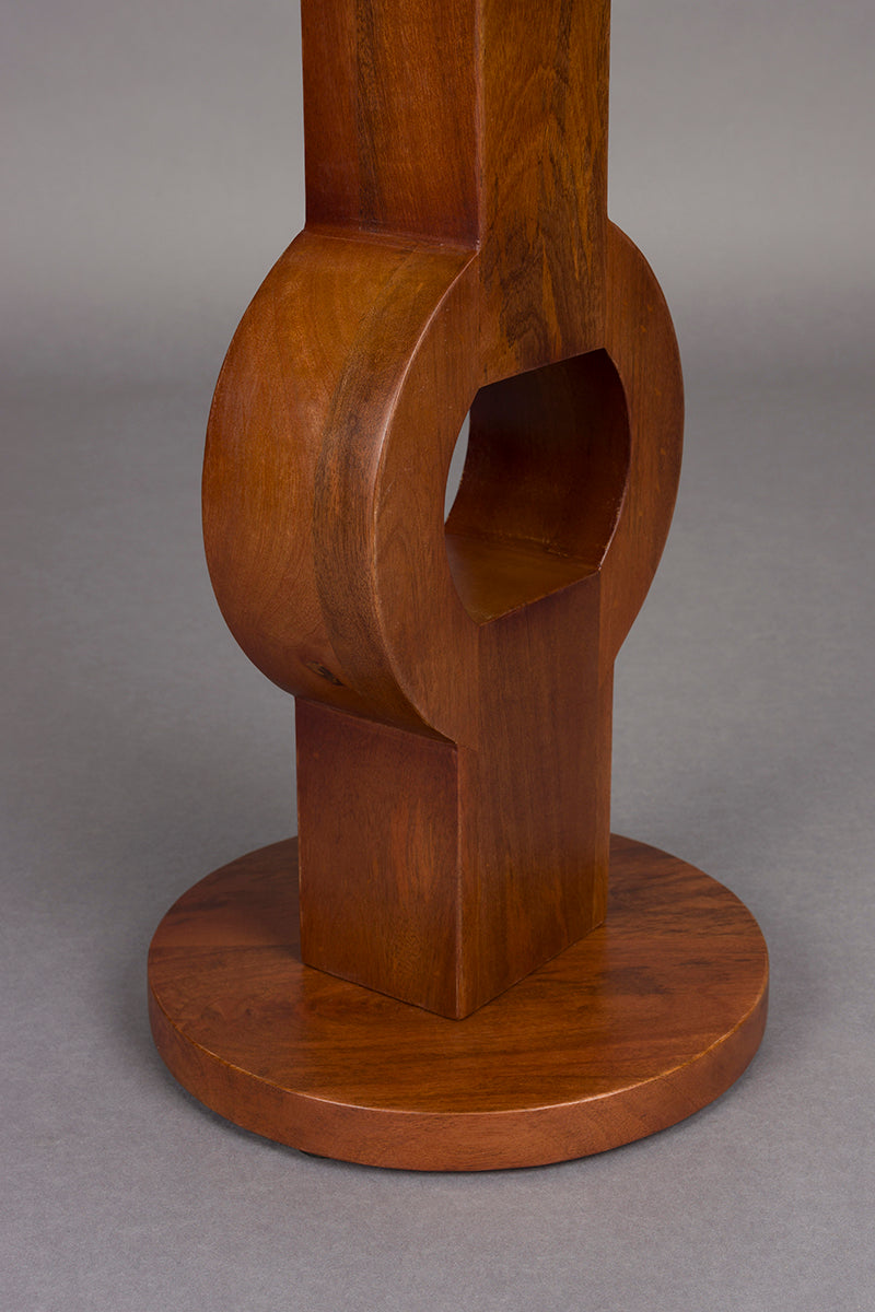 Tondo Brown Mango Wood Side Table