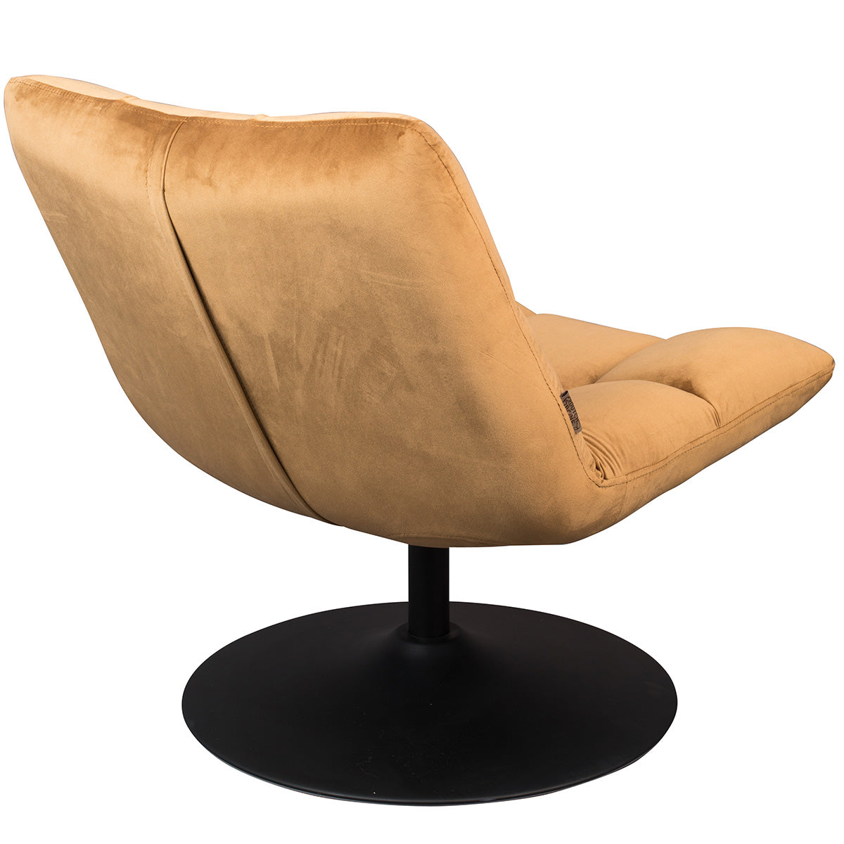 Bar Golden Brown Velvet Lounge Chair (Display/Outlet)