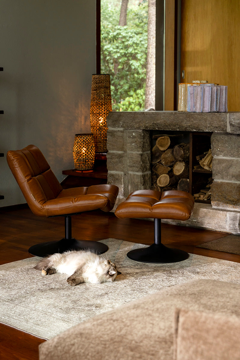 Bar Vintage Brown Lounge Chair