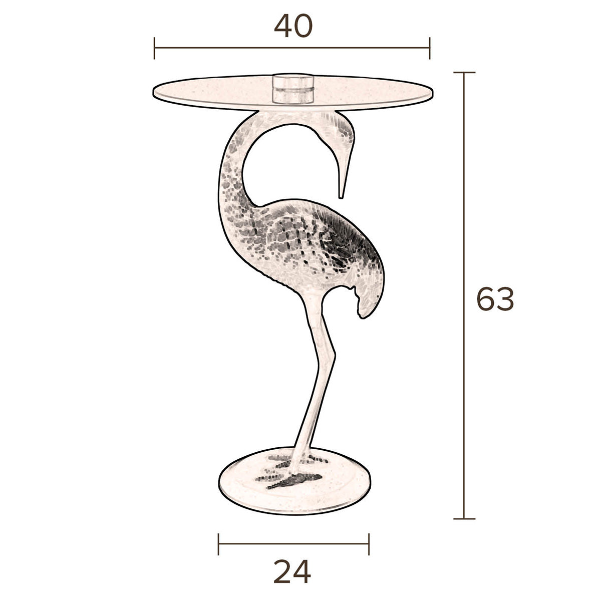 Crane Side Table