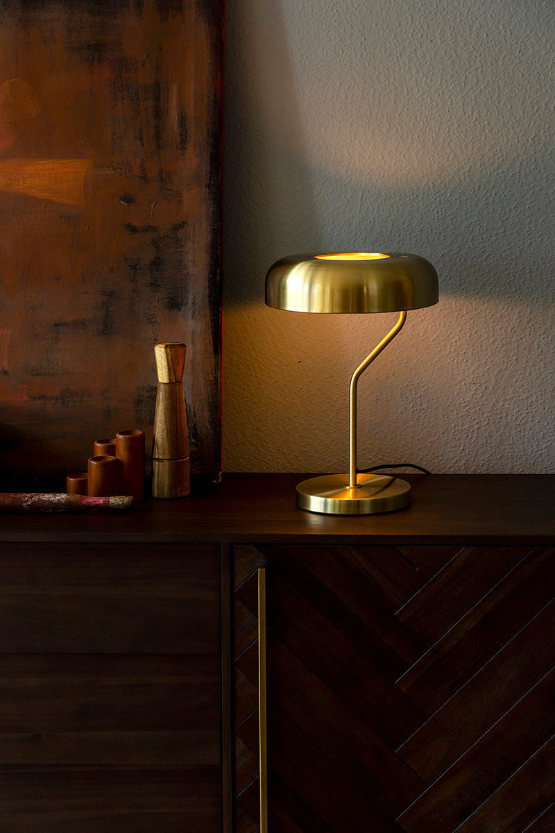 Eclipse Brass Table Lamp (Outlet)