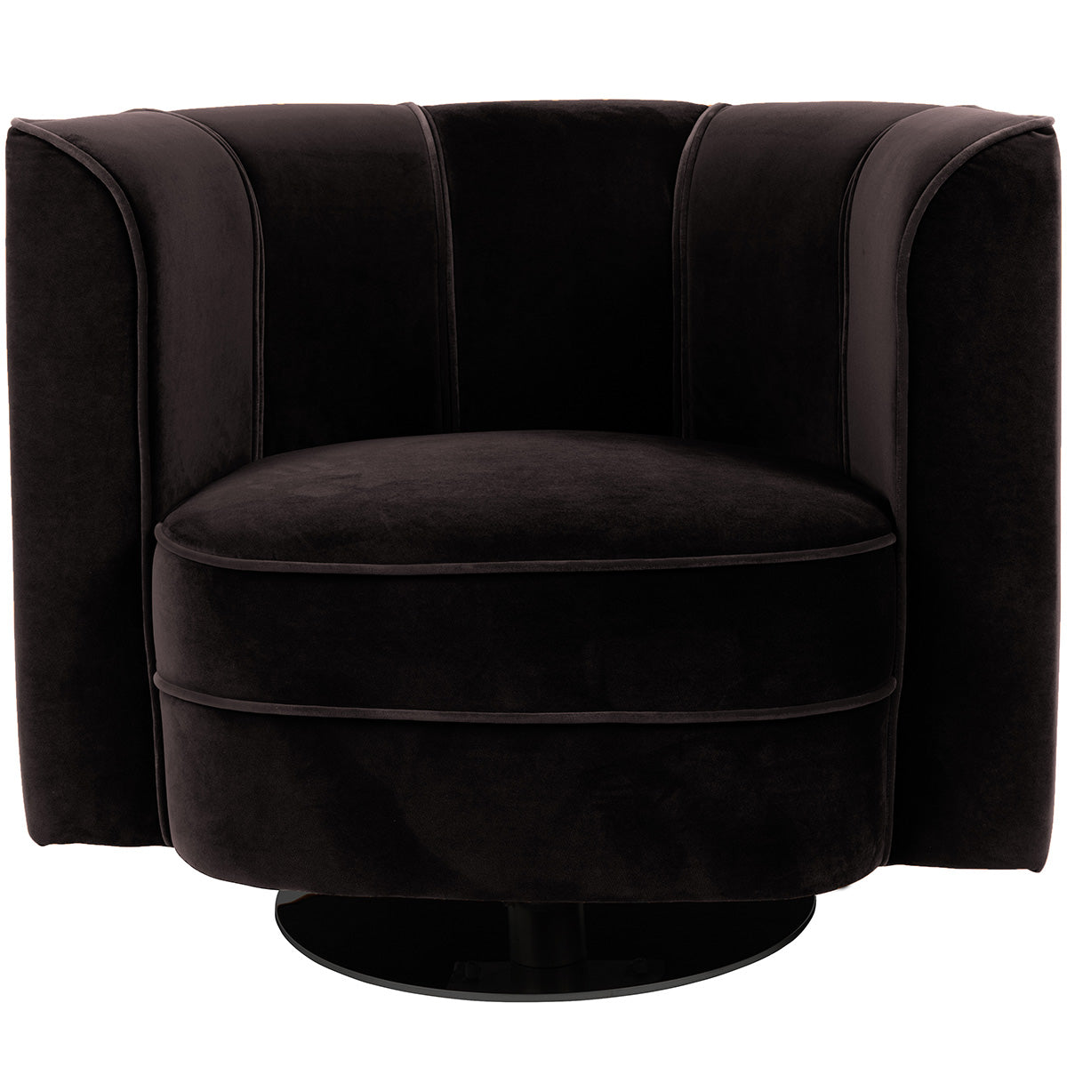 Flower Velvet Swivel Lounge Chair