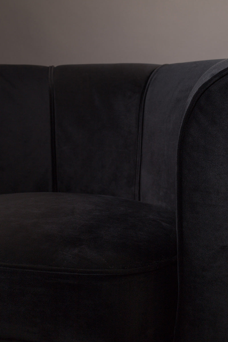 Flower Velvet Swivel Lounge Chair