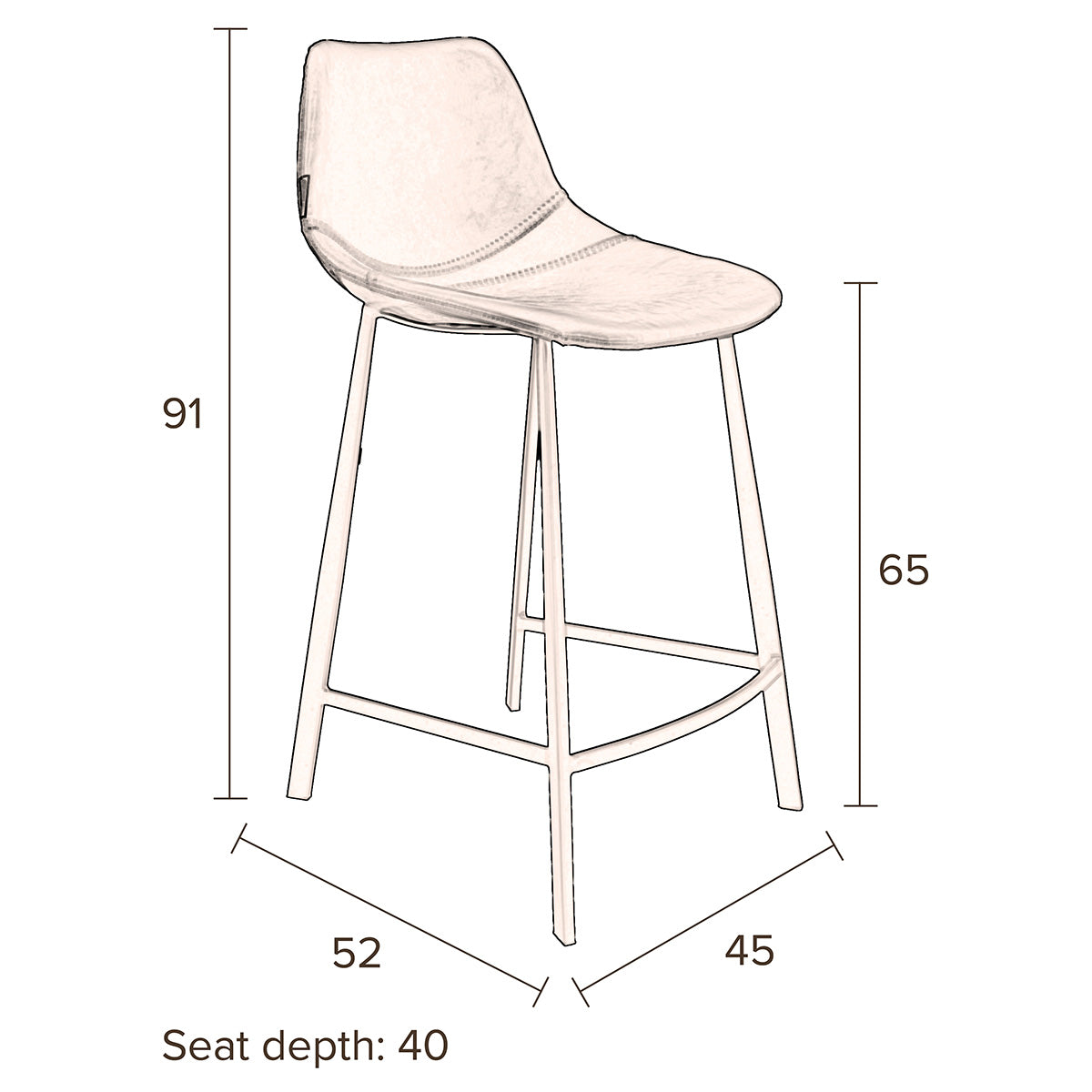 Franky Counter Stool