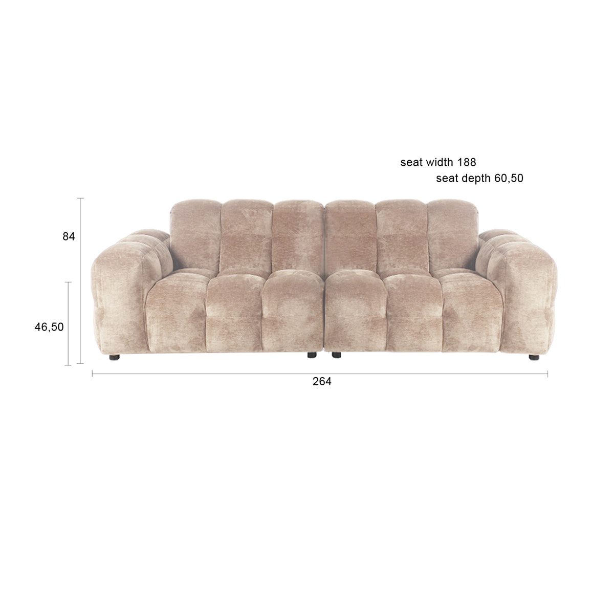 Hackman Velours Sofa