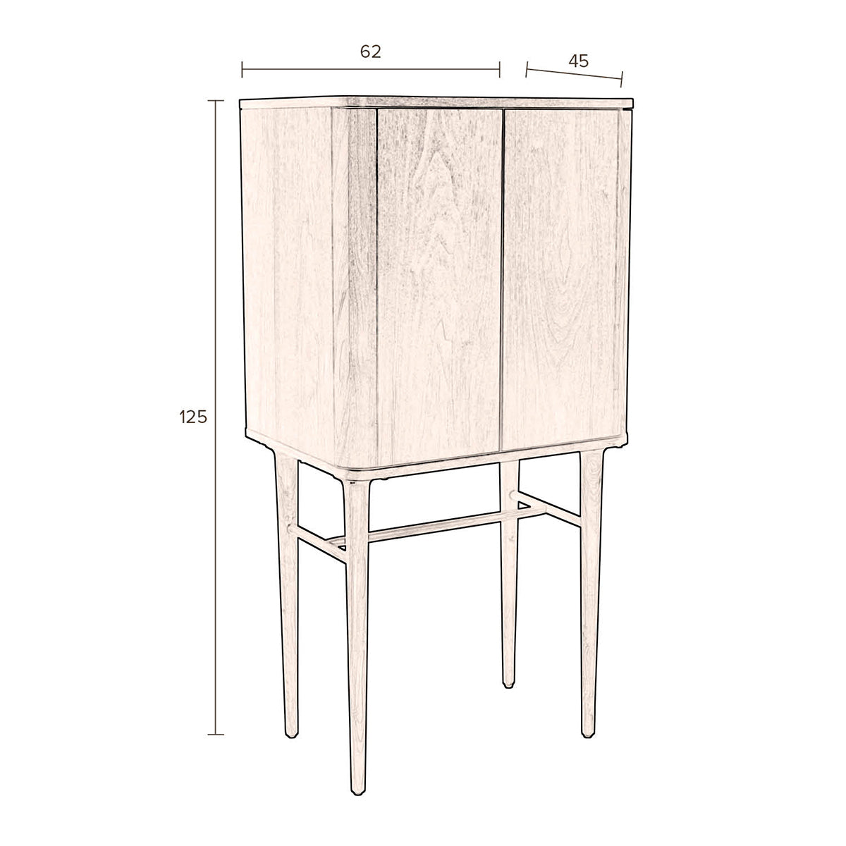 Morrison Walnut Cabinet - WOO .Design