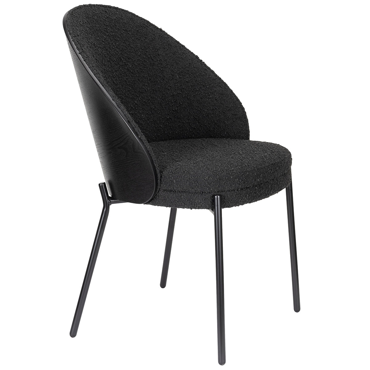 Rodin Black Boucle Chair