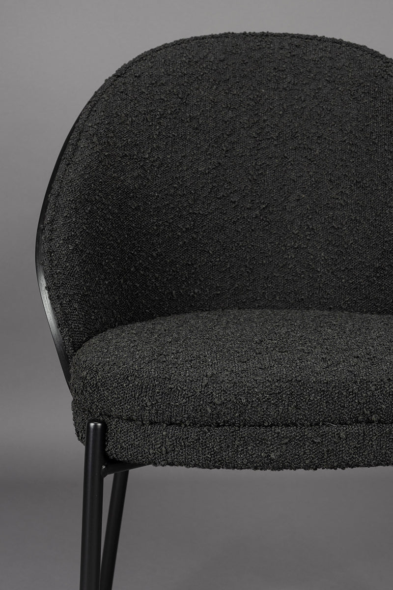 Rodin Black Boucle Chair
