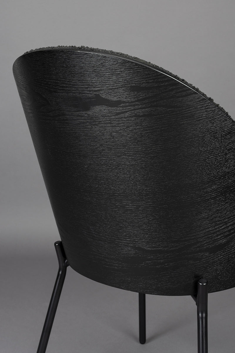 Rodin Black Boucle Chair