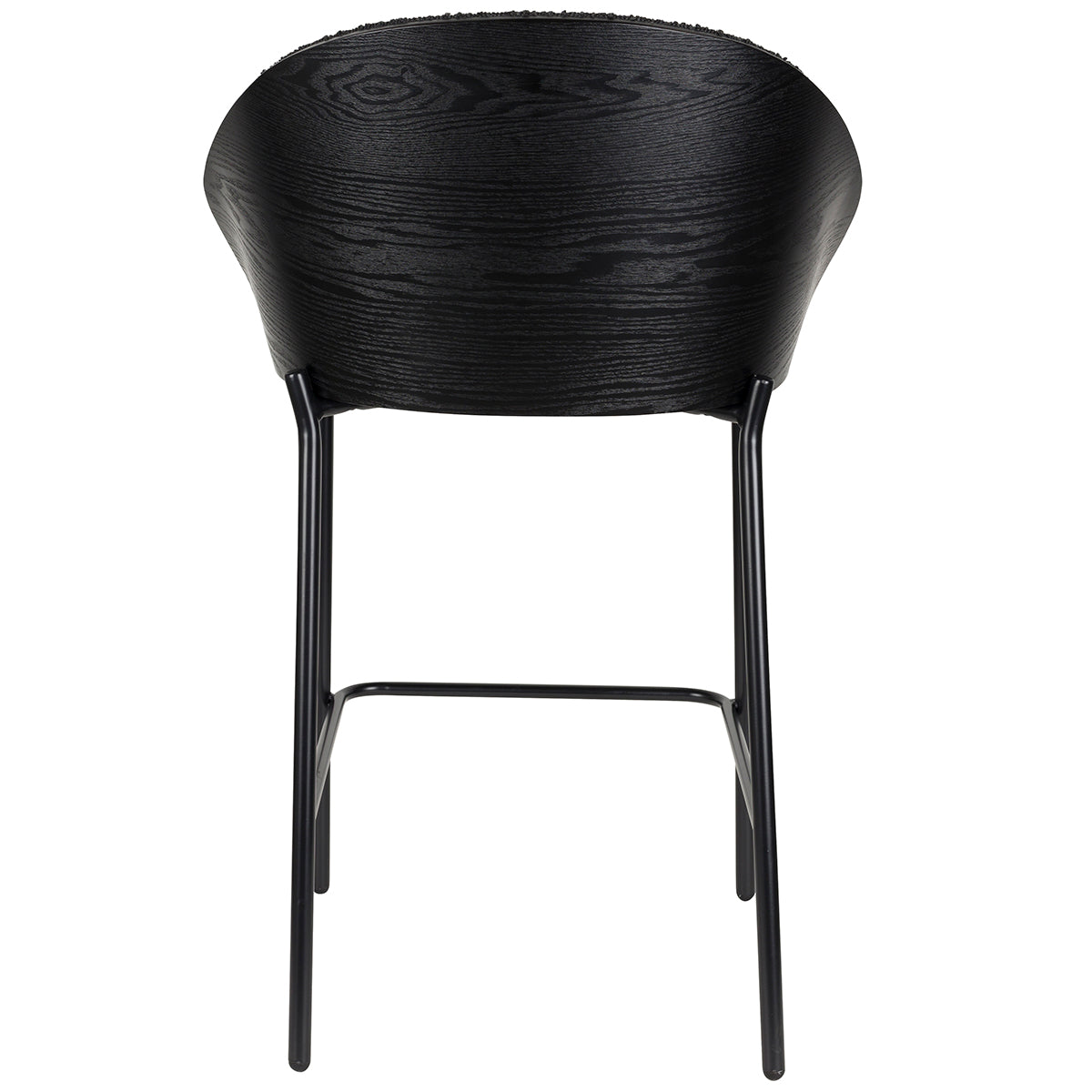 Rodin Black Boucle Counter Chair