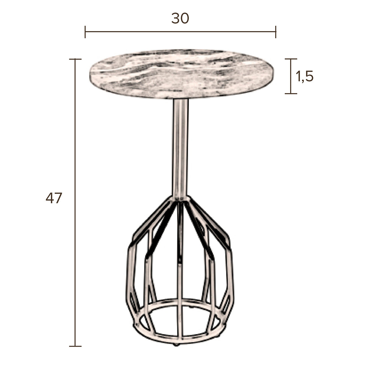 Salerno Side Table