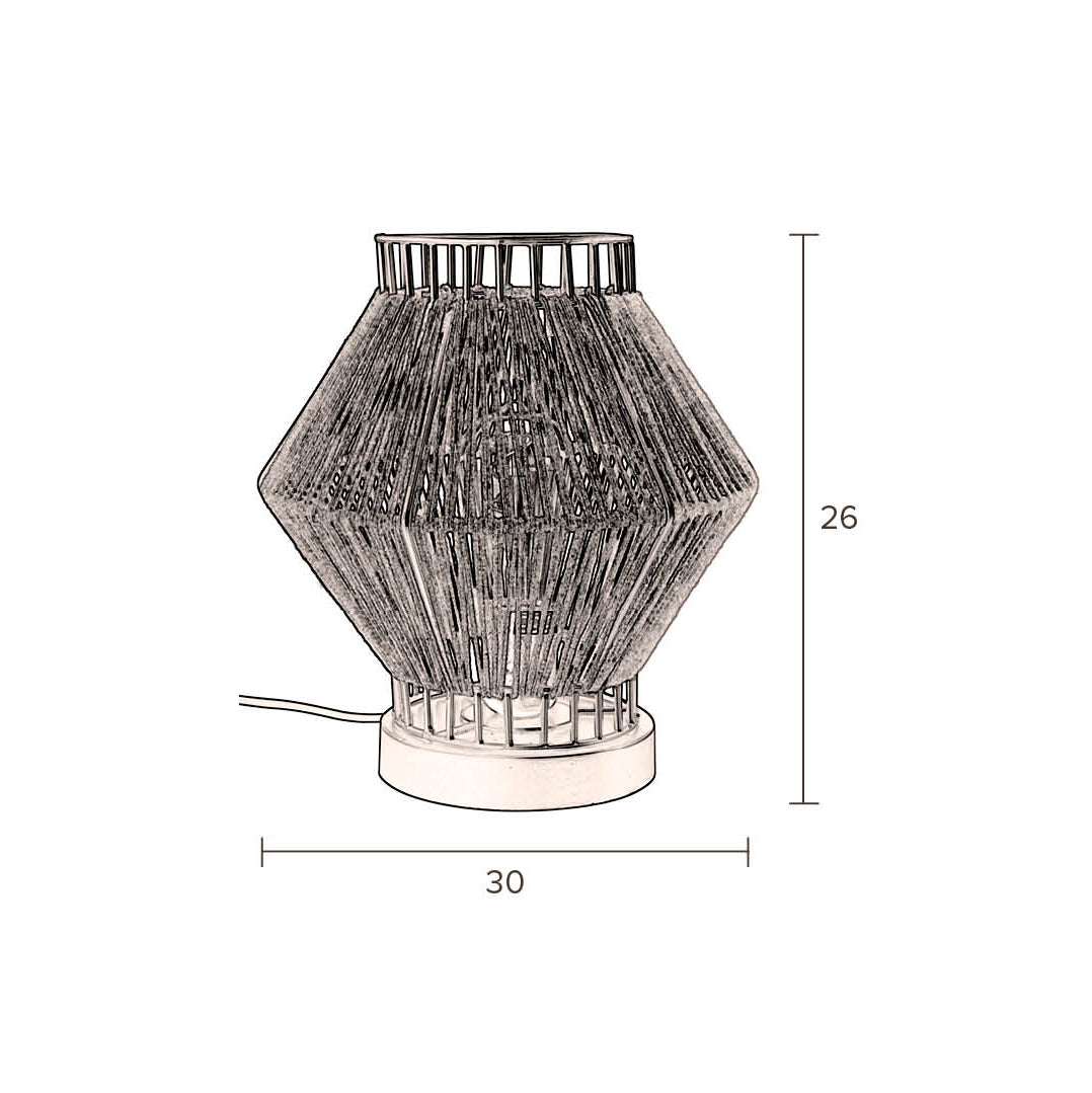Surya Rope Table Lamp - WOO .Design