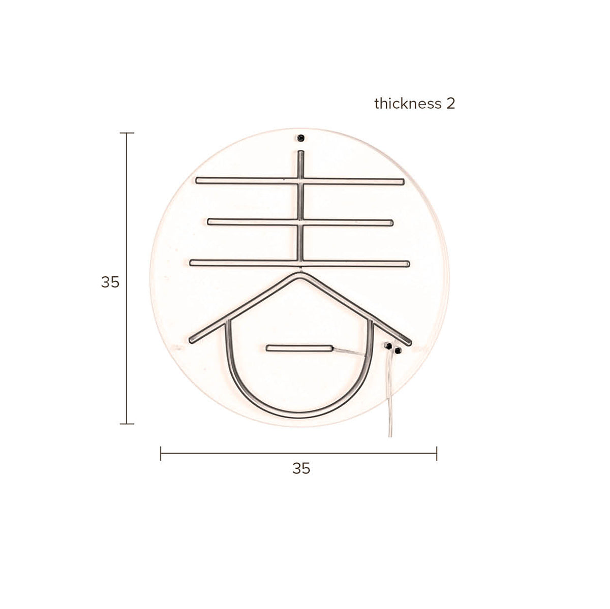 Sya Spring Neon Wall Light - WOO .Design