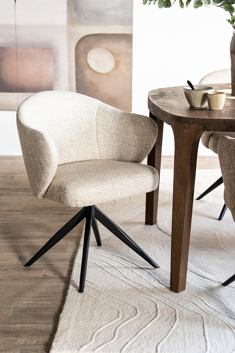 Connor Donna Swivel Chair with Metal Legs