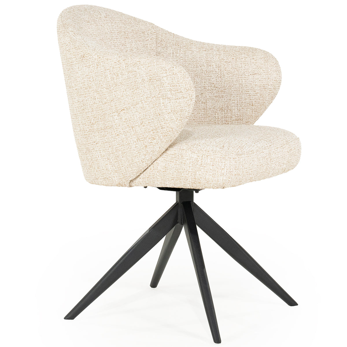 Connor Donna Swivel Chair with Metal Legs